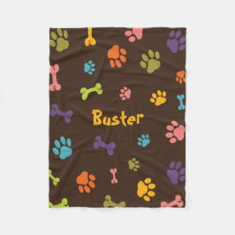 Velo Cobertor de Fleece Personalizado para Cachorro