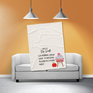 Velo Cobertor de Fleece Personalizado para Professores