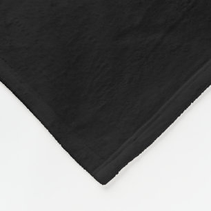 Velo Cobertor de Fleece Personalizado Preto