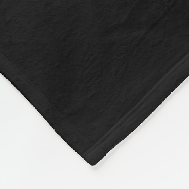 Velo Cobertor de Fleece Personalizado Preto (Quina)