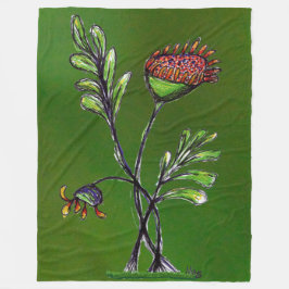 Velo Cobertor de Fleece Planta Acenando