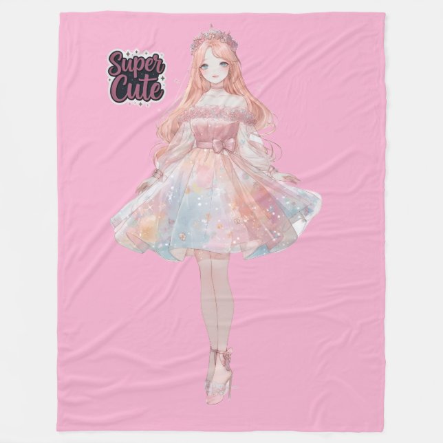 Velo Cobertor de Fleece Princesa | Cobertor de Conto de (Frente)