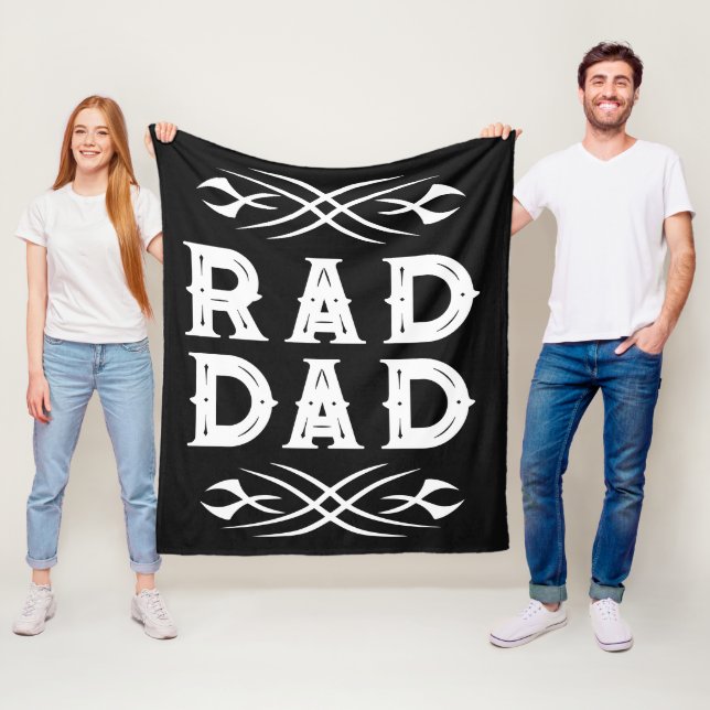 Velo Cobertor de fleece Rad Dad com gráficos de tatuage (In Situ)