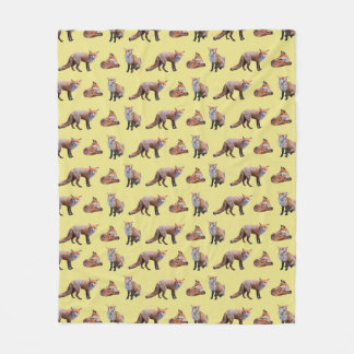Velo Cobertor de Fleece Red Fox Frenzy (Amarelo)