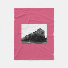 Velo Cobertor de Fleece Rosa Máquina a Vapor