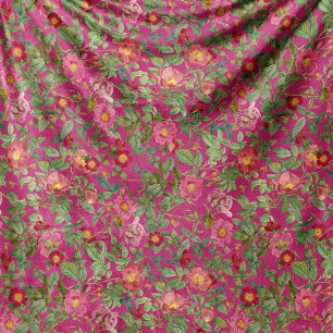 Velo Cobertor de Fleece Rosa Silvestre Vintage em Rosa 