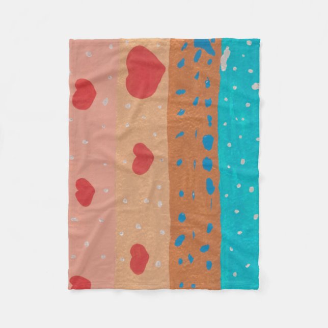 Velo Cobertor de Fleece Sementes do Amor (Frente)