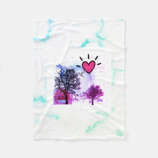 Velo Cobertor de Fleece Sentimental (Frente)