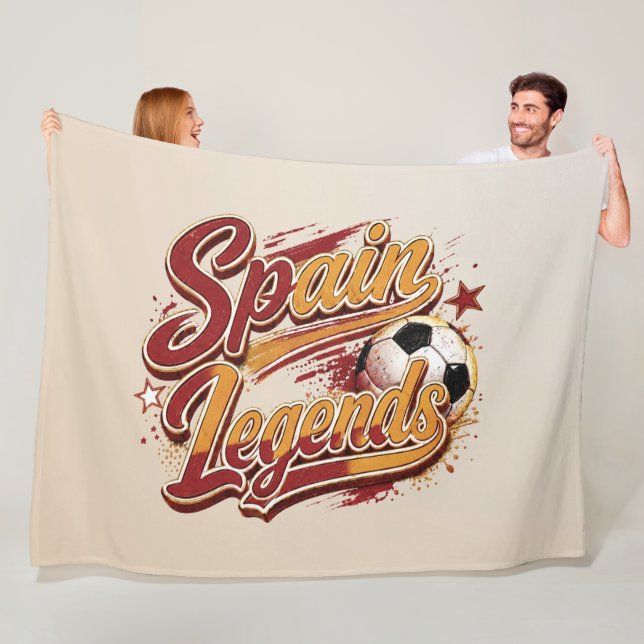 Velo Cobertor de Fleece Spain Legends Futebol (In Situ)
