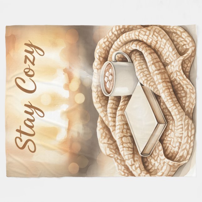 Velo Cobertor de Fleece 'Stay Cozy'  (Frente (Horizontal))