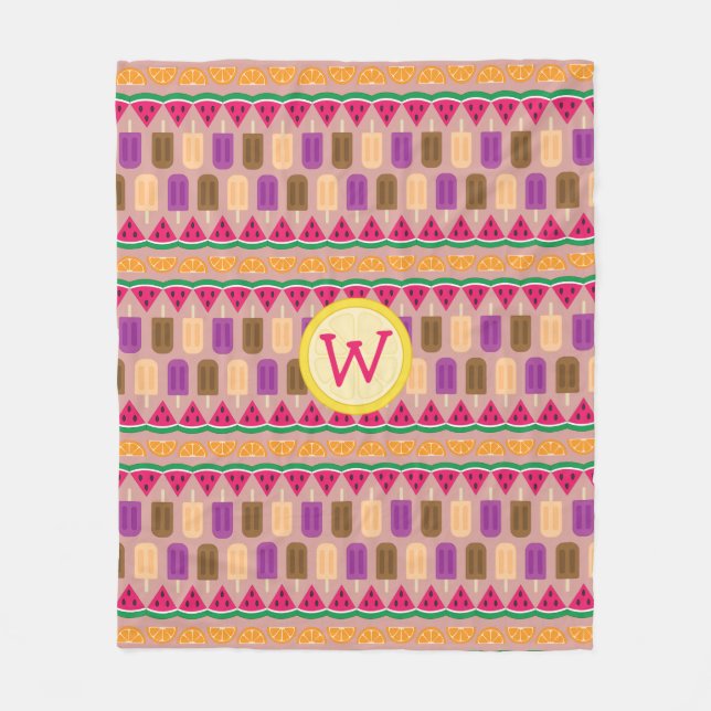 Velo Cobertor de Fleece Summer Sweets (Frente)