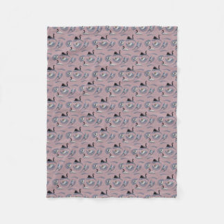 Velo Cobertor de Fleece Swan Frenzy (Rosa Empoeirado)