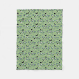 Velo Cobertor de Fleece Swan Frenzy (Verde Pálido)