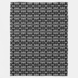 Velo Cobertor de Fleece Tao moderno preto e branco eleg