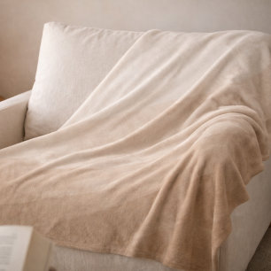 Velo Cobertor de Fleece Taupe Ivory Horizon