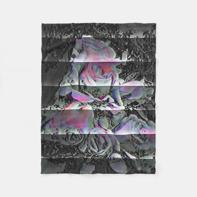 Velo Cobertor de Fleece Techno Bouquet (Frente)