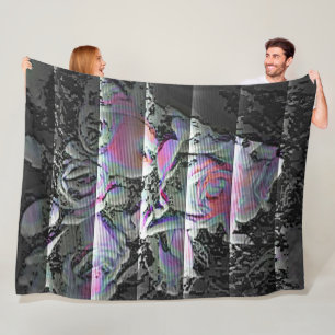 Velo Cobertor de Fleece Techno Bouquet