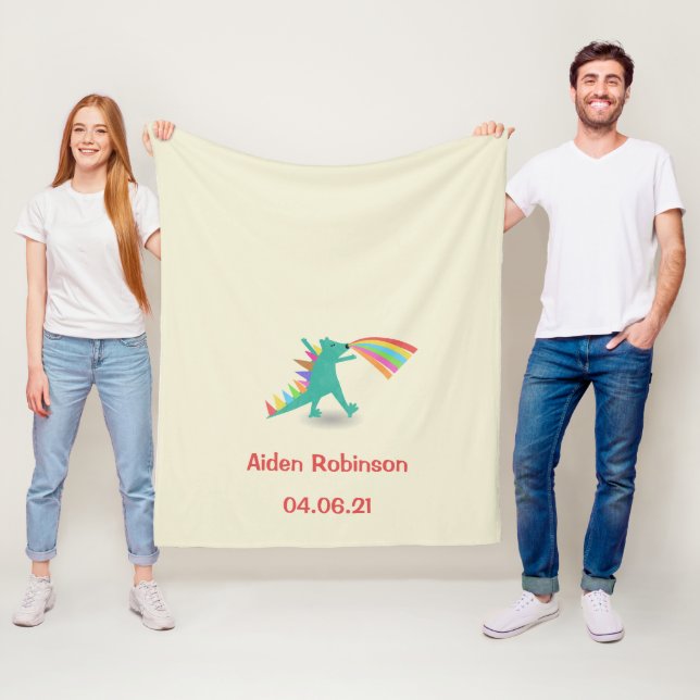 Velo Cobertor de Fleece Tema Dinossauro para Meninos Pr (In Situ)