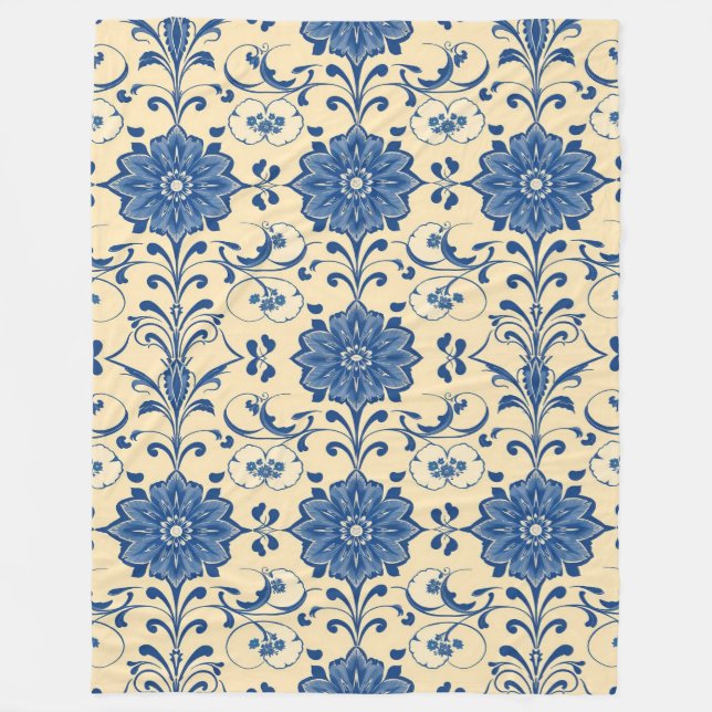 Velo Cobertor de Fleece Tipo Azulejo (Frente)