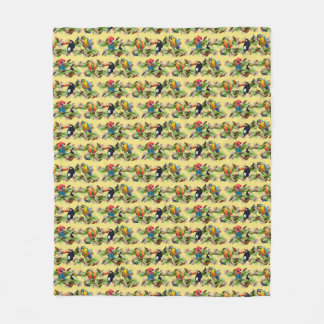Velo Cobertor de Fleece Tropical (Amarelo)