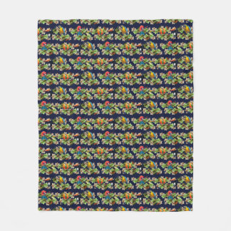 Velo Cobertor de Fleece Tropical (Azul Marinho)