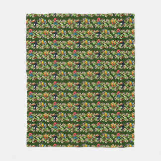 Velo Cobertor de Fleece Tropical (Verde Escuro)