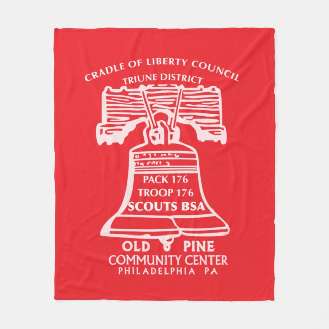 Velo Cobertor de Fleece - Vermelho (Frente)