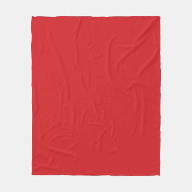 Velo Cobertor de Fleece Vermelho de Natal (Frente)