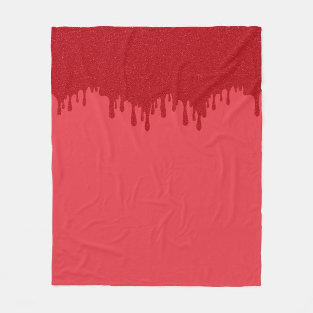 Velo Cobertor de Fleece Vermelho Tomate Personalizado c (Frente)
