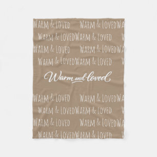 Velo Cobertor de Fleece "Warm & Loved"