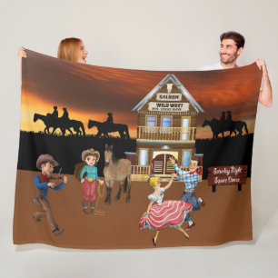 Velo Cobertor de Fleece Wild West Jamboree