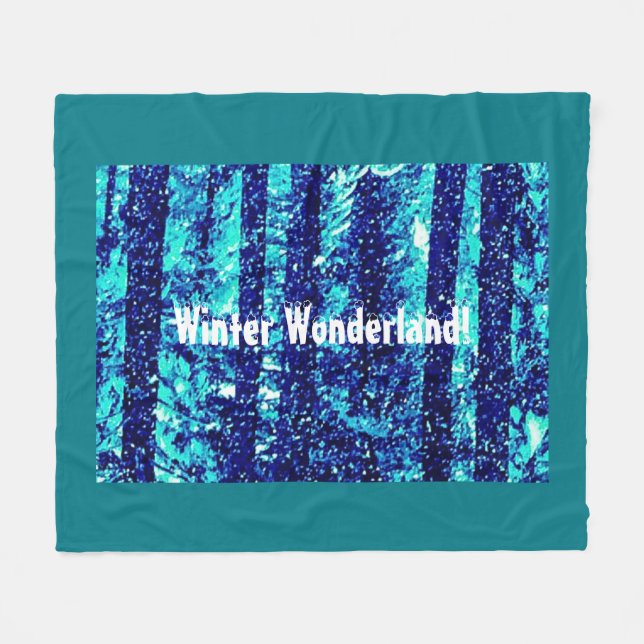Velo Cobertor de Fleece Winter Wonderland (Frente (Horizontal))