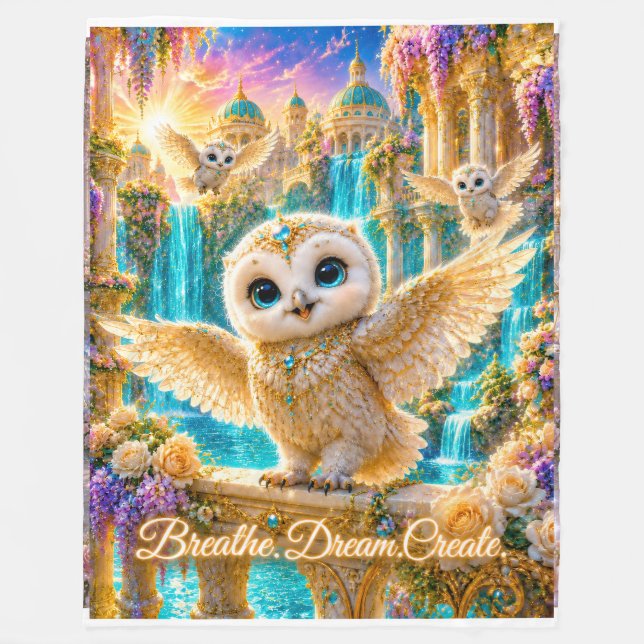 Velo ✨ Cobertor de Fleece Zazzle Título  A Bondade Flor (Frente)