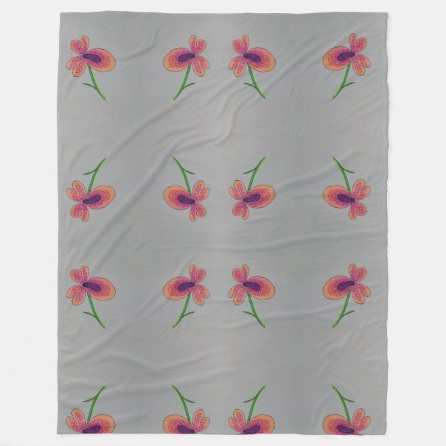 Velo cobertor de flores (Frente)