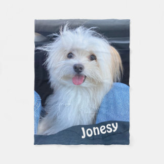 Velo Cobertor de Foto de Cachorro Personalizado com Nom
