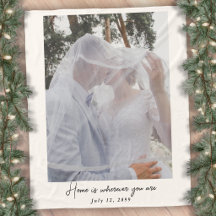 Cobertor de Foto de Casamento Personalizado Presen