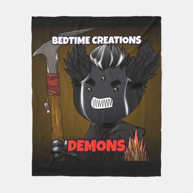 Velo Cobertor de Fraldas Demônios da Bedtime Creations (Frente)