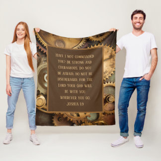 Velo Cobertor de Fuga Joshua 1:9 Versículo Bíblico Enco