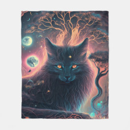 Velo Cobertor de Gato Preto Místico | Presente de Bruxa