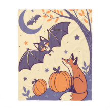 Cobertor de Halloween Fofo e Aconchegante com Morc