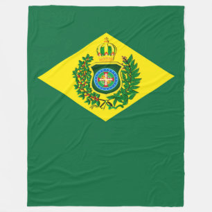 Velo Cobertor de Lã Bandeira Imperial do Brasil