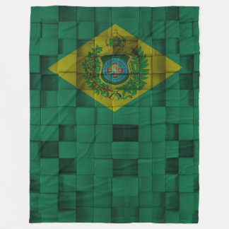 Velo Cobertor de Lã Bandeira Imperial do Brasil