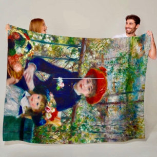 Velo Cobertor de Lã com Mãe e Filho de Renoir