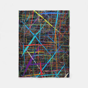 Velo Cobertor de lançamento abstrato de linhas neon ADO
