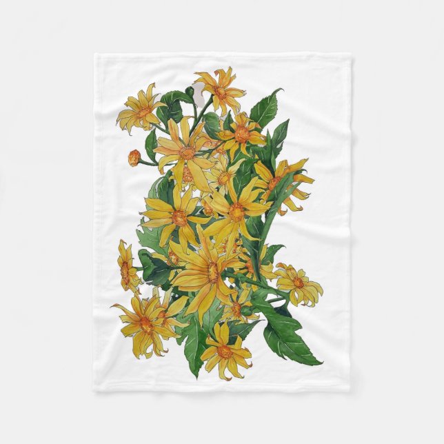 Velo cobertor de margarida amarela (Frente)