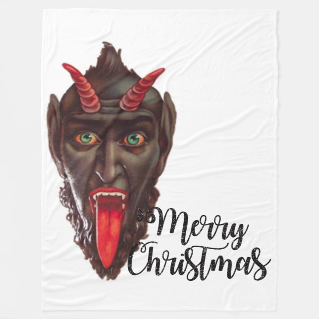 Velo cobertor de natal krampus merry (Frente)