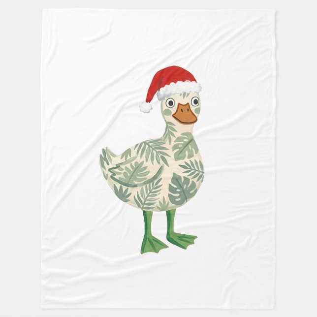Velo Cobertor de Pato de Papai Noel – Folclore de Folha (Frente)