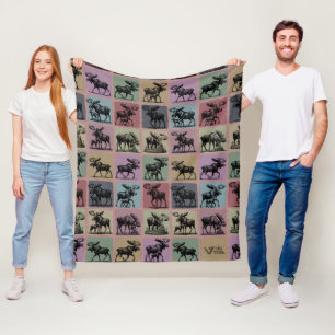 Velo Cobertor de Presente de Alce Vintage para Amante d