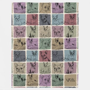 Velo Cobertor de Presente para Amantes de Cães Boston T