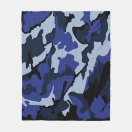 Velo Cobertor de pulgas de camuflagem azul